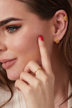 earring triple twisted - 925  h5 Picture3